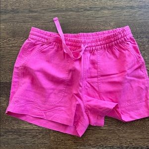 J crew seaside short in linen blend